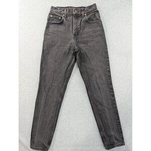 Vintage Levi's 551 Jeans Womens 4 Black Relaxed Fit Tapered Leg Made USA 90s